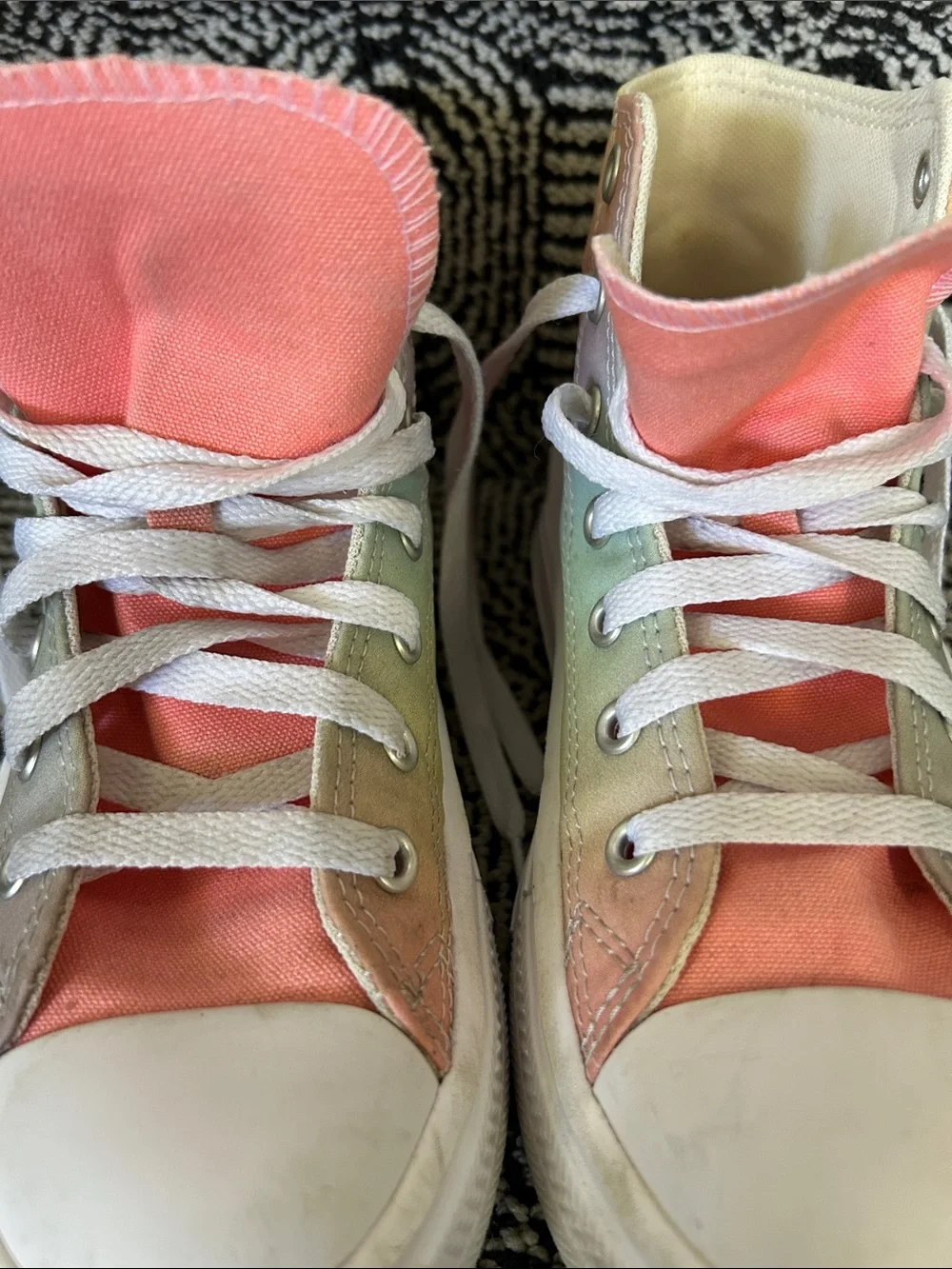 Converse High Top Tie-Dye Platform Sneakers